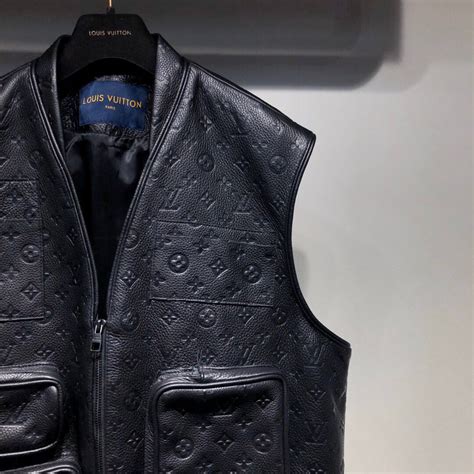 lv leather vest